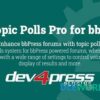 GD Topic Polls Pro For BbPress – Dev4Press