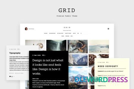 Grid – Responsive Tumblr Theme