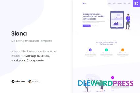 Siena - Marketing Unbounce Landing Page Template 1 Siena - Marketing Unbounce Landing Page Template