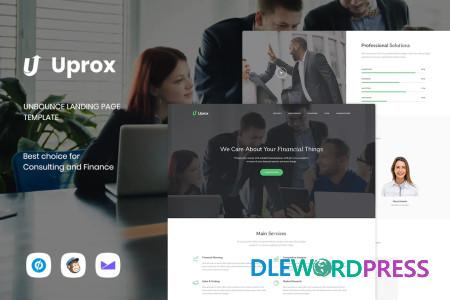Uprox - Consulting & Finance Unbounce Landing Page