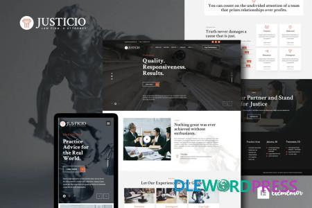Justicio – Law Firm & Attorney Elementor Template Kit