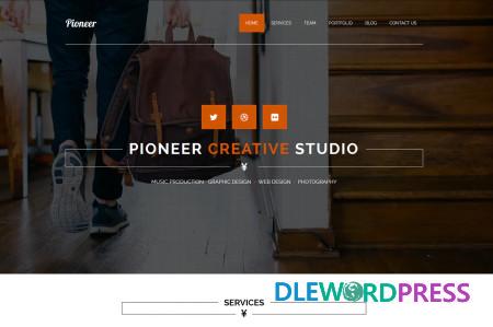 Pioneer – One Page MUSE Template