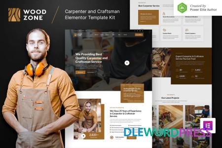 Woodzone – Carpenter & Craftsman Elementor Template Kit