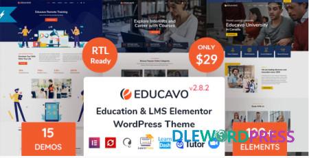 Educavo V2.9.9 NULLED – Online Courses & Education WordPress Theme
