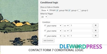 Contact Form 7 Conditional Logic V2.6 – CodeCanyon