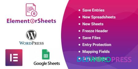 ElementorSheets V4.1 NULLED – Elementor Pro Form Google Spreadsheet Addon