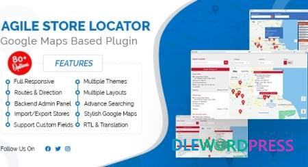Agile Store Locator (Google Maps) For WordPress V4.8.27  NULLED – Codecanyon
