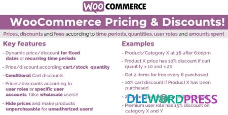 WooCommerce Pricing And Discounts