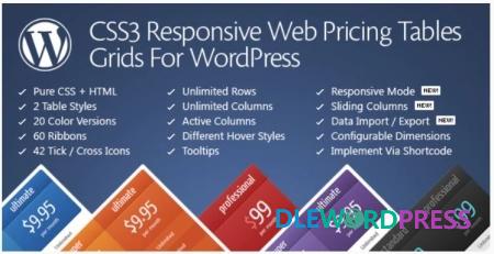 CSS3 Responsive Web Pricing Tables Grids