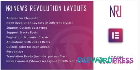 News Revolution Layouts for Elementor