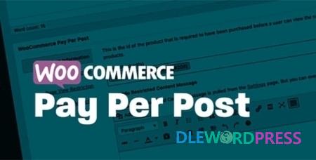 Pay For Post with WooCommerce Premium