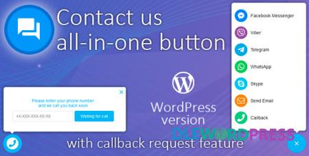 Contact us all-in-one button with callback