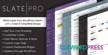 Slate Pro v1.1.9 - A White Label WordPress Admin Theme 3 Slate Pro