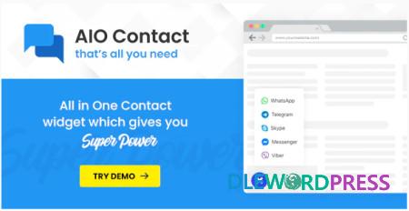 AIO Contact v2.5.1 – All in One Contact Widget