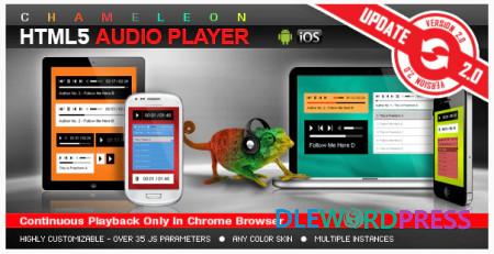 Chameleon HTML5 Audio Player With/Without Playlist v3.4 3 Chameleon