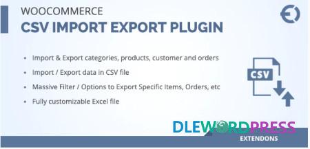 Woocommerce csv import export plugin