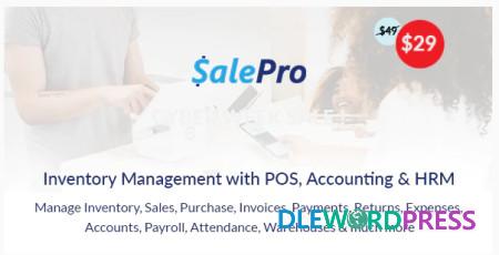 SalePro v3.7.2 – Inventory Management System with POS, HRM, Accounting