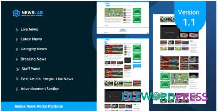 NewsLab v1.1 – Online Newspaper And Magazine Platform – nulled