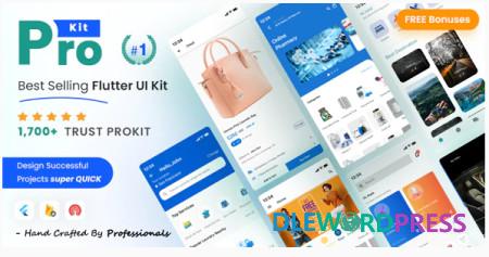 ProKit v34.0 – Best Selling Flutter UI Kit