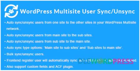 WordPress Multisite User Sync/Unsync v2.1.3