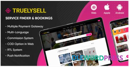 TruelySell v2.1.7 – On-demand Service Marketplace, Nearby Service Finder and Bookings (Web + Android + iOS)