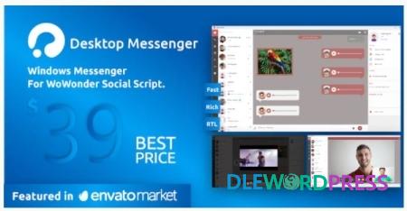 WoWonder Desktop v3.3 – A Windows Messenger For WoWonder Social Script