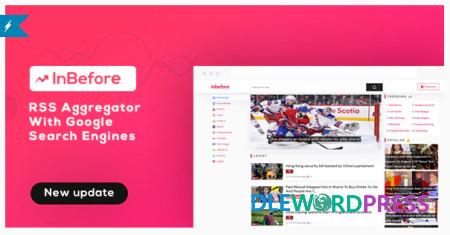 inbefore news aggregator search engine youtube downloader