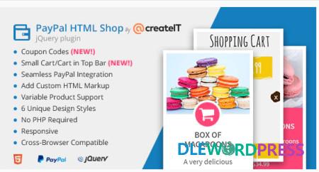 jQuery Paypal HTML Shop