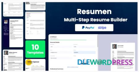Resumen v0.1 – MultiStep Resume Builder
