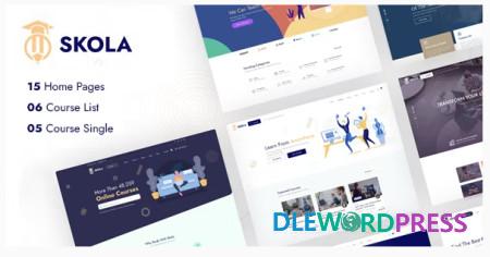 Skola V1.0.6 NULLED – LMS Online Courses WordPress Theme 3 Skola