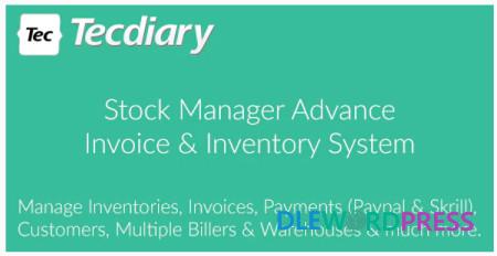 stock manager advance invoice inventory system