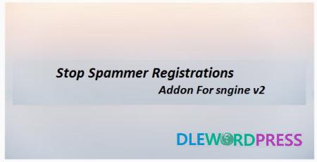 Stop Spammer Registrations Addon For sngine