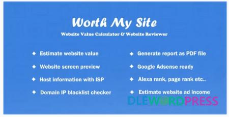 worth my site website value calculator