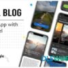flutter blog app with admin panel travel news branding