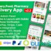 grocery food pharmacy store delivery mobile app with admin panel