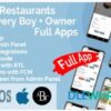 multirestaurants flutter app delivery boy app php laravel admin panel