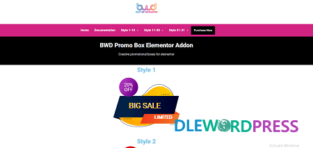 BWD promo box