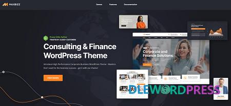 Maxbizz – Consulting & Financial Elementor WordPress Theme v1.1.3