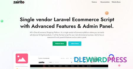 Zairito v1.0 – Laravel eCommerce System – Single vendor