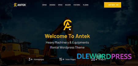 Antek – Construction Equipment Rentals WordPress Theme v3.20