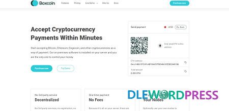 Boxcoin – Crypto Payment Plugin for WooCommerce  v1.1.5