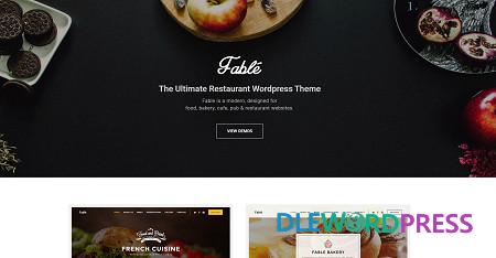 Fable – Restaurant Bakery Cafe Pub WordPress Theme v1.3.6