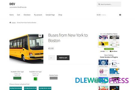 Bus Ticket Booking with Seat Reservation for WooCommerce