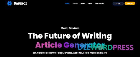 OpenAI Davinci v1.4 – AI Writing Assistant and Content Creator as SaaS