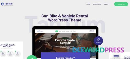 TanTum | Car, Scooter, Boat & Bike Rental Services WordPress Theme v1.1.6