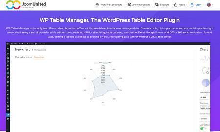 JoomUnited WP Table Manager – The WordPress Table Editor Plugin v3.6.1
