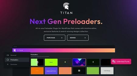 Titan Preloaders & Page Transitions WordPress Plugin