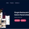 Single Restaurant - Laravel Website & Admin Panel
